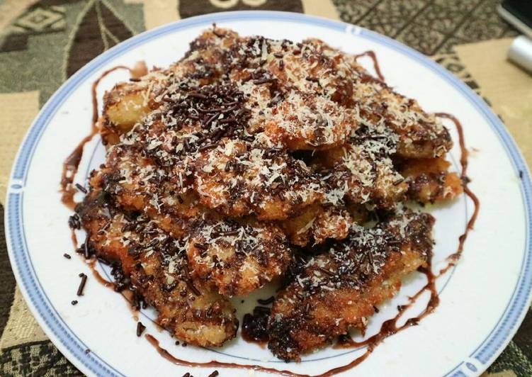 resep makanan Pisang Goreng Krispy Keju Coklat