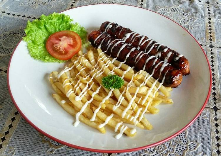 gambar untuk resep Sosis bakar dengan homemade bbq sauce