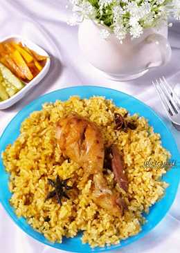 Nasi kebuli ayam rice cooker