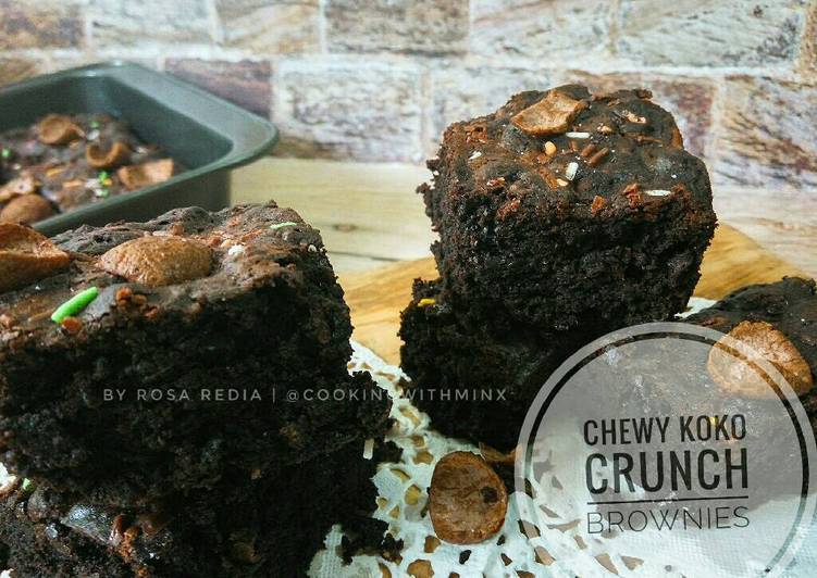 gambar untuk resep makanan Chewy Koko Crunch Brownies