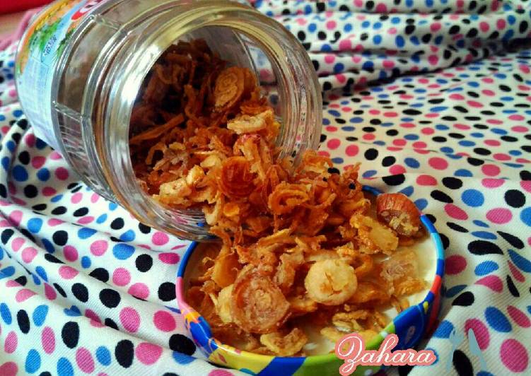 resep lengkap untuk Bawang Goreng Crispy