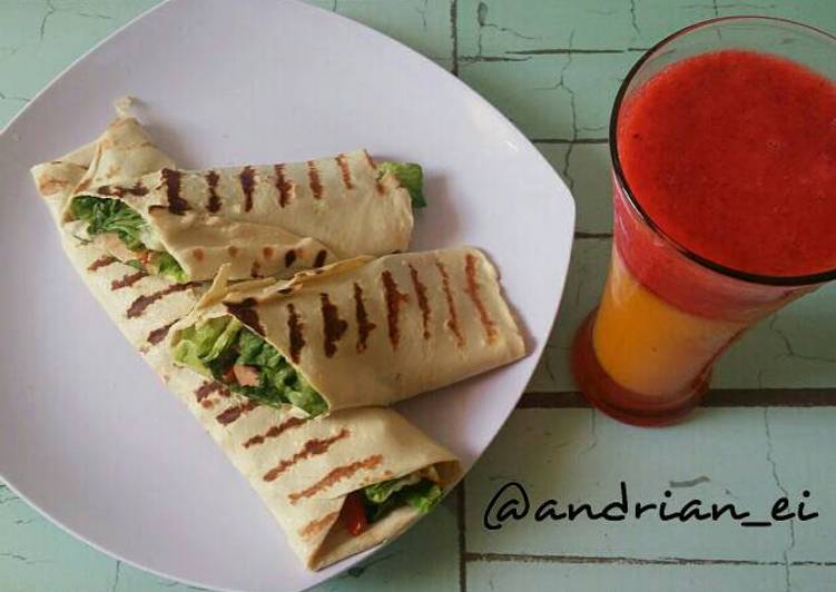 Resep Chicken Wrap Kiriman dari Bunda Ei