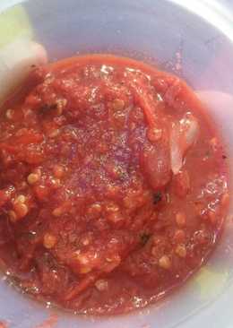 Sambal terasi daun jeruk
