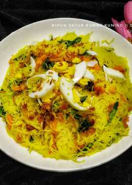 Bihun sayur bumbu kuning