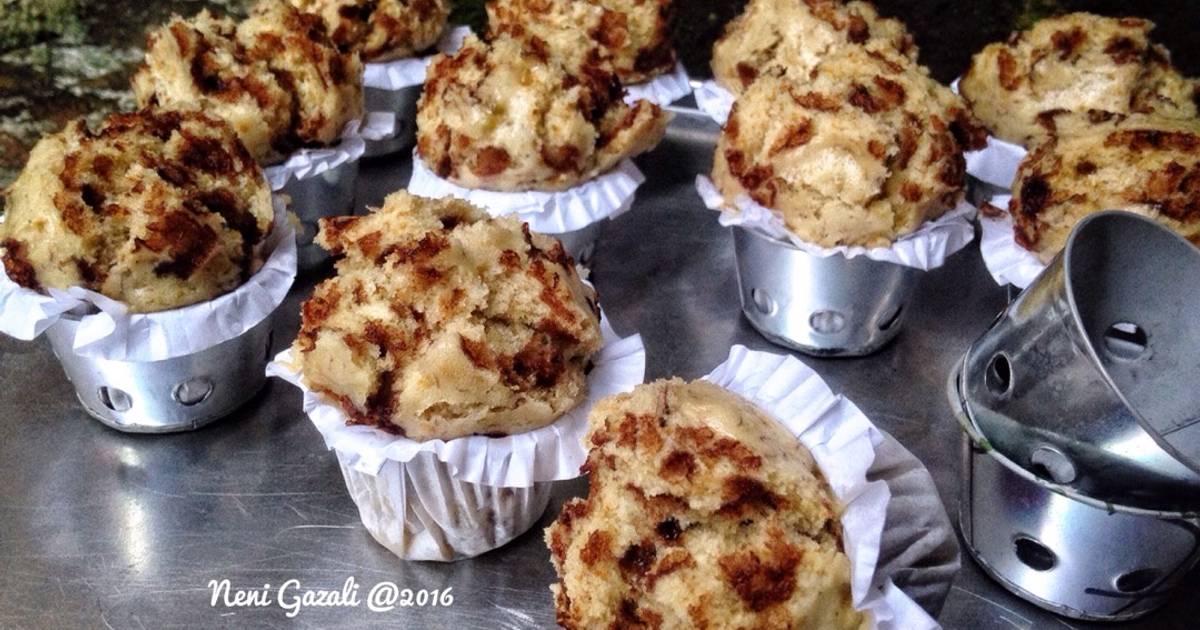 Resep Bolu Kukus Pisang Sederhana (no mixer, no telur) super easy