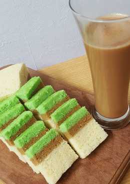 Bolu kukus pandan coklat
