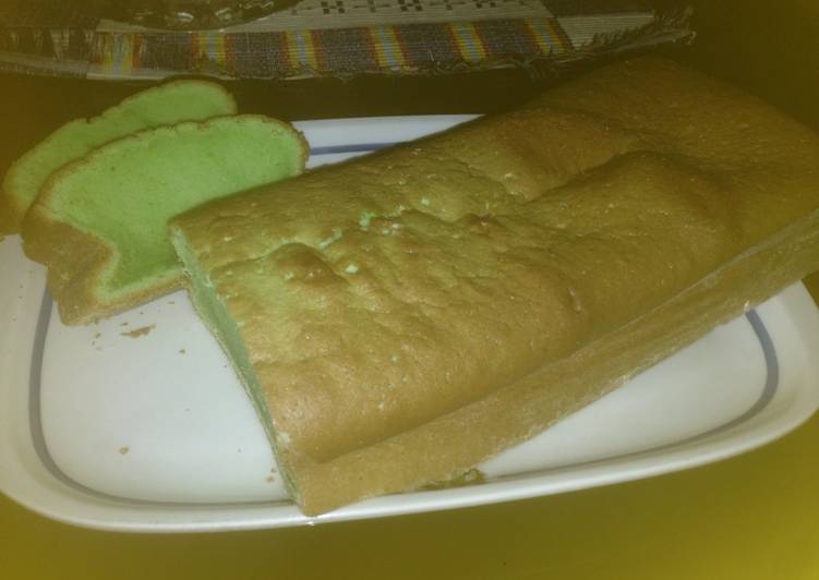 gambar untuk resep Bolu pandan panggang