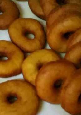 Donut labu tanpa telur mengembang dalam 30 menit