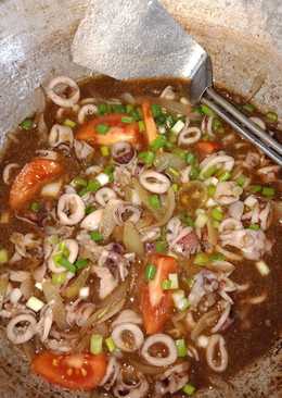 Cumi mentega saos padang