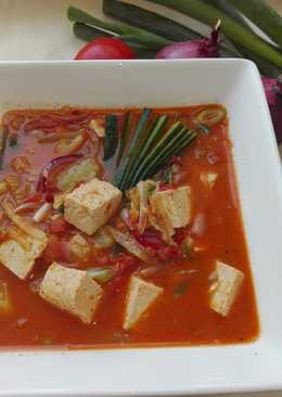 Sundubu jjigae, ìˆœë'ë¶€ ì°Œê°œ (sup tahu pedas)