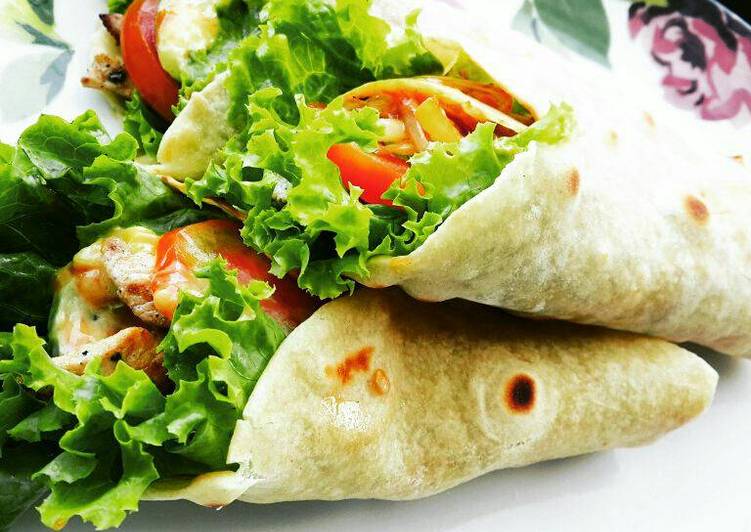 bahan dan cara membuat Chicken Wrap