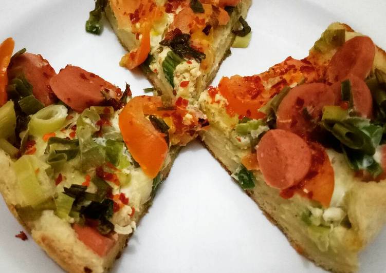 resep makanan Pizza Roti Tawar ala rice cooker