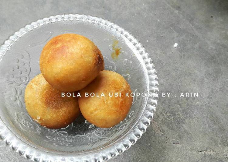 resep masakan Bola ubi kopong gula merah