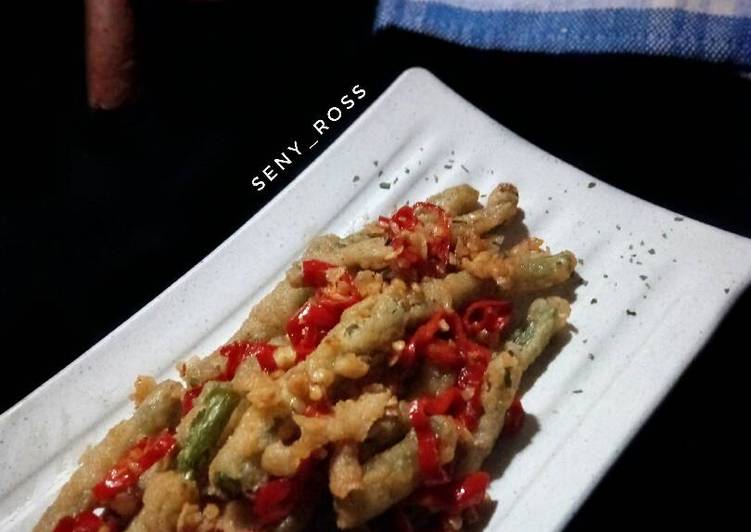 resep makanan Buncis Crispy Cabe Garam