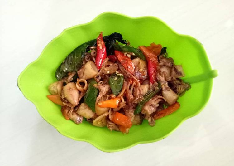 resep Cumi asin cabe ijo