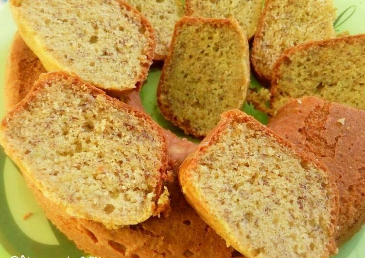 bahan dan cara membuat Banana Sponge Cake