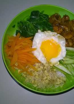 Bibimbap Korea Selatan (Nasi Campur) Simple