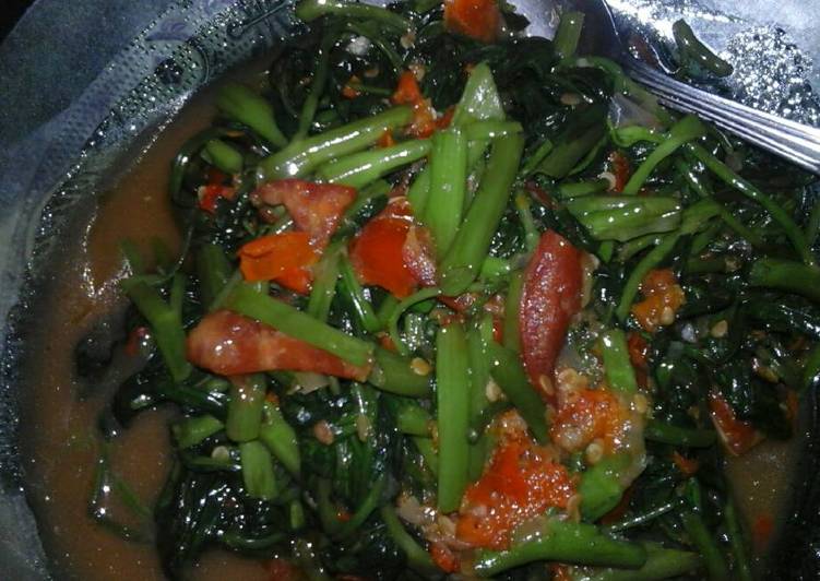 gambar untuk resep Kangkung pedas jiwa