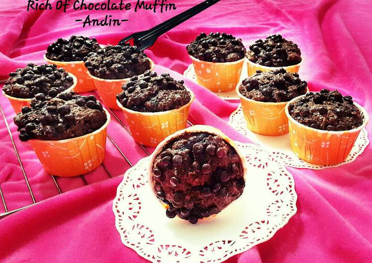 resep Rich of Chocolate Muffin