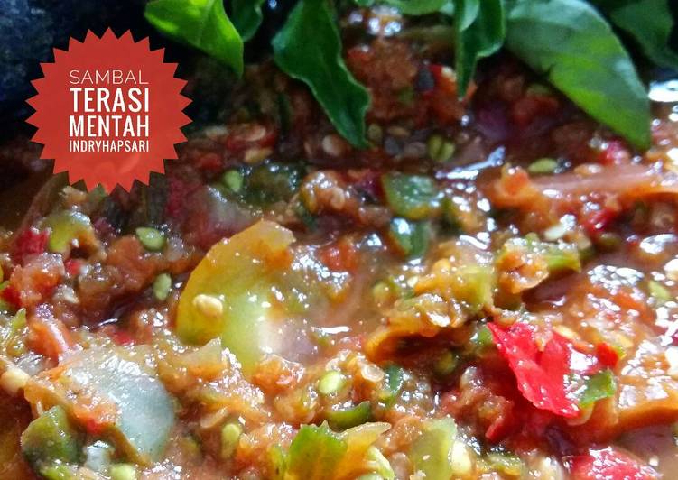 resep lengkap untuk Sambal Terasi Mentah #postingrame2_recooksambal