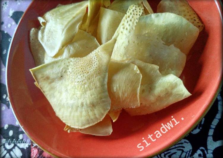 resep Keripik sukun kriuk