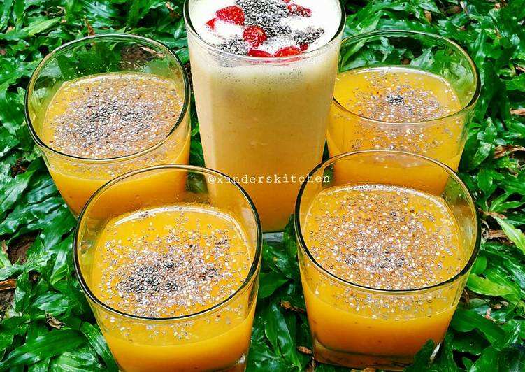 resep masakan ORANGE LEMON YOGURT SMOOTHIES