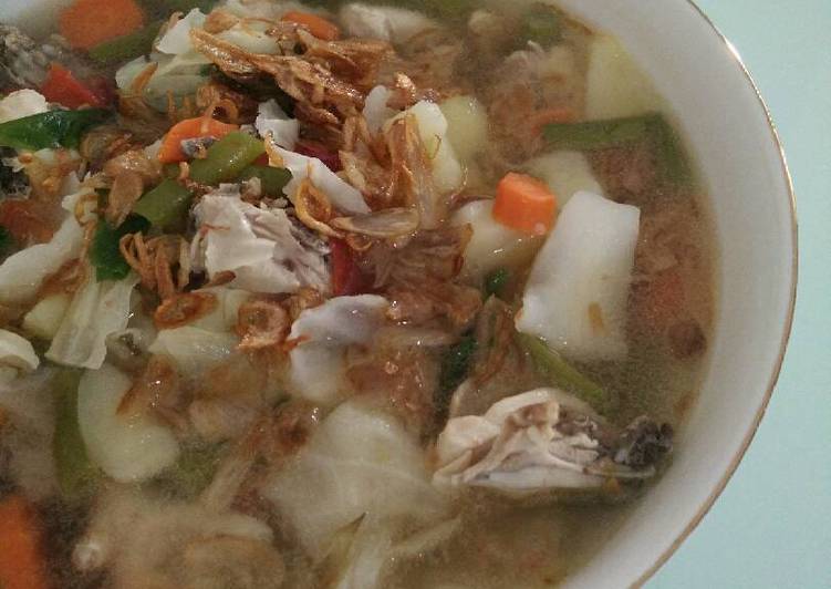 resep Sup Ayam sehat (no vetsin)