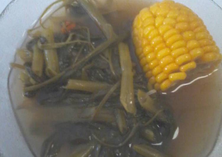 resep makanan Sayur Asem Kangkung dan Jagung Manis