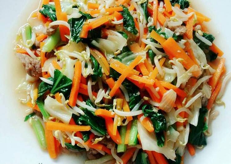 resep makanan Yasai itame (tumis sayur jepang)