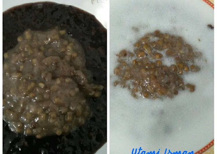 resep lengkap untuk Bubur Kacang Hijau-Ketan Hitam