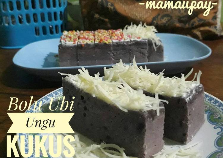 gambar untuk cara membuat Bolu kukus ubi ungu