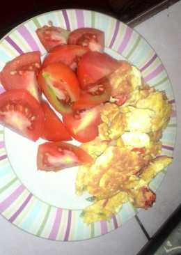 Tomat, omlet tahu diet h 1