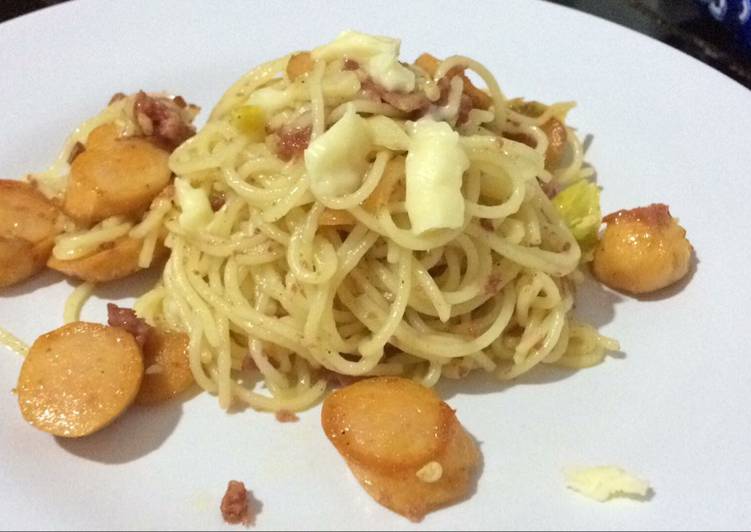 resep makanan Simple Spaghetti Aglio Olio