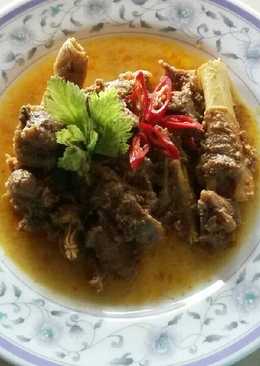 Rendang kambing pedas manis