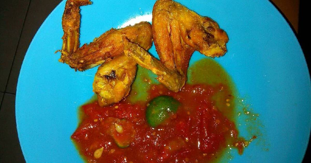 Resep Ayam goreng dan sambal jeruk ala Kartini Aprianti