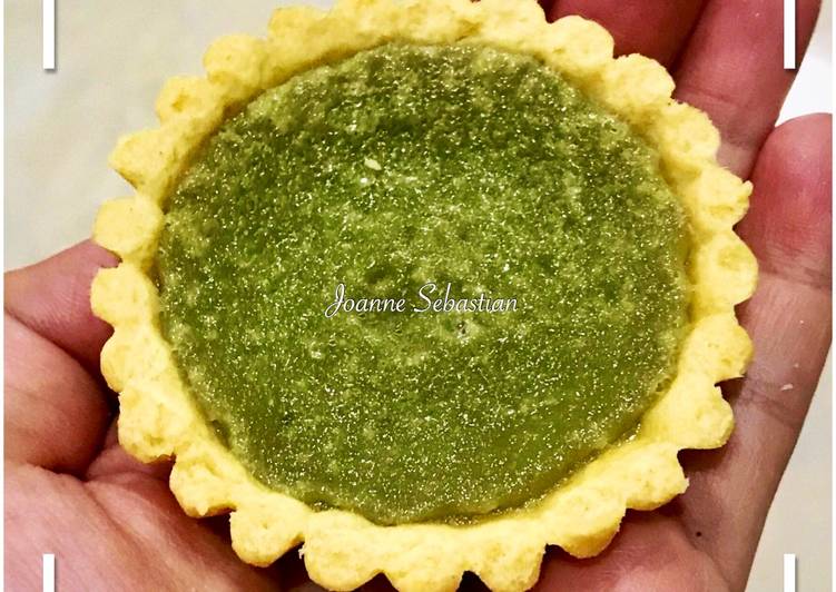 gambar untuk resep makanan Matcha Custard Pie #pr_anekapie