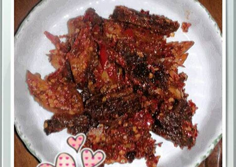 resep makanan Dendeng balado crispy