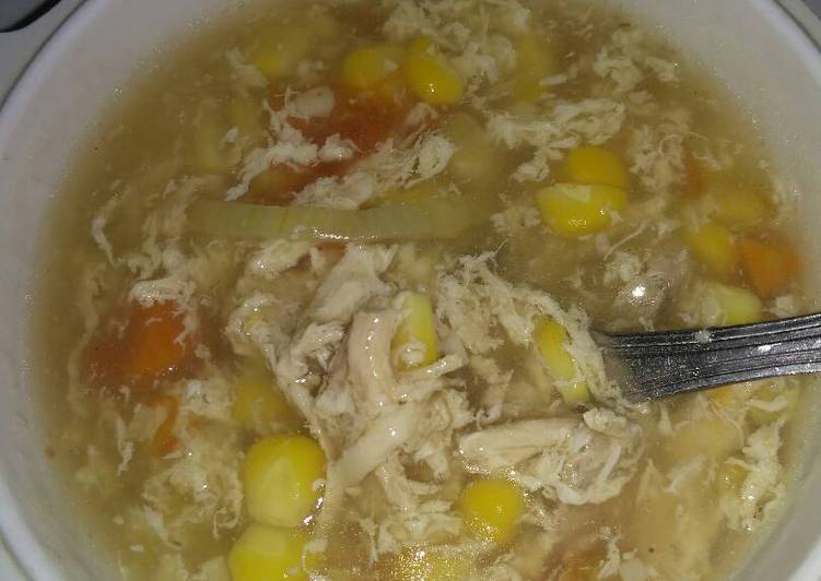 resep Sup ayam Jagung kental