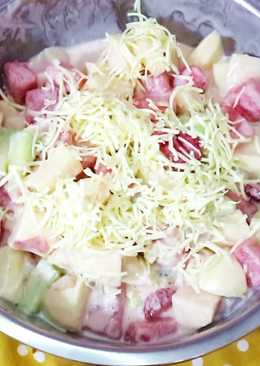 Salad Buah Saus Yogurt