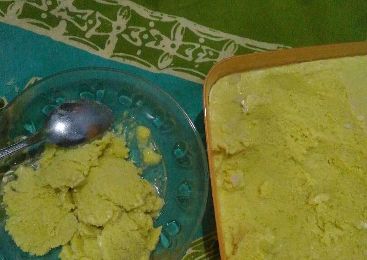 resep lengkap untuk Es krim alpukat praktis & sehat