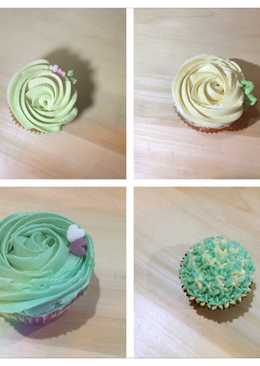 Vanilla cupcakes & swiss meringue buttercream