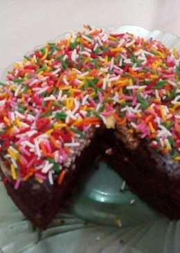 Bolu Cokelat Warna - Warni (Rice Cooker)