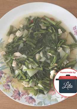 Kangkung cah ayam saus tiram simple mudahÂ #homemadebylita