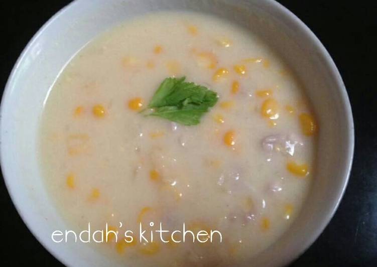 Resep Sup Krim Jagung Karya Endah mm krcl