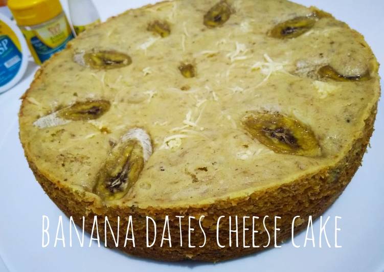 cara membuat Banana dates cheese cake (rice cooker) #pr_babananakeik