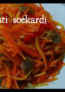 Tumis wortel dan bakso sapi yamii