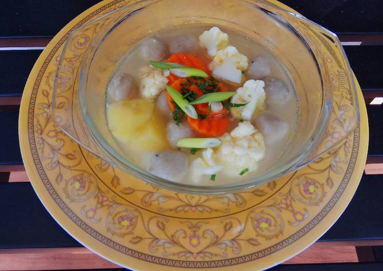 Resep Sop Sayur Bakso Ikan By Mom_EL (??? ??? )