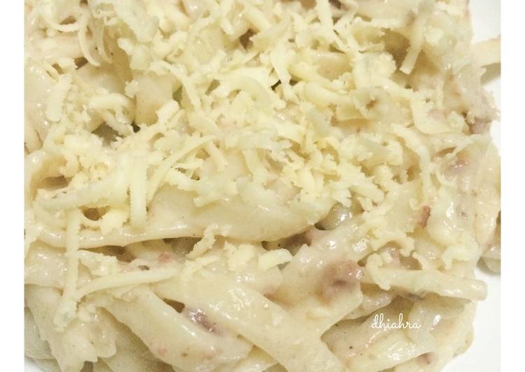 gambar untuk resep Fettucine Carbonara