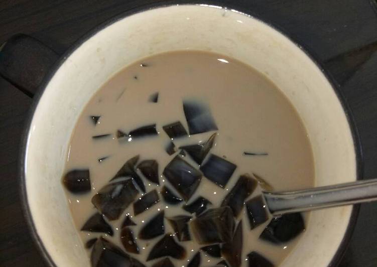 resep makanan Es cincau susu