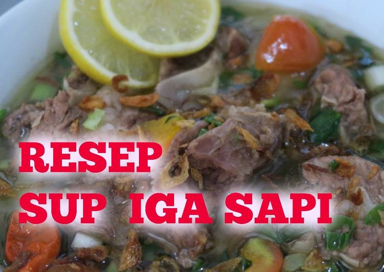 resep masakan Slow Cooker, Sop iga sapi, enak & mudah, tanpa minyak & MSG